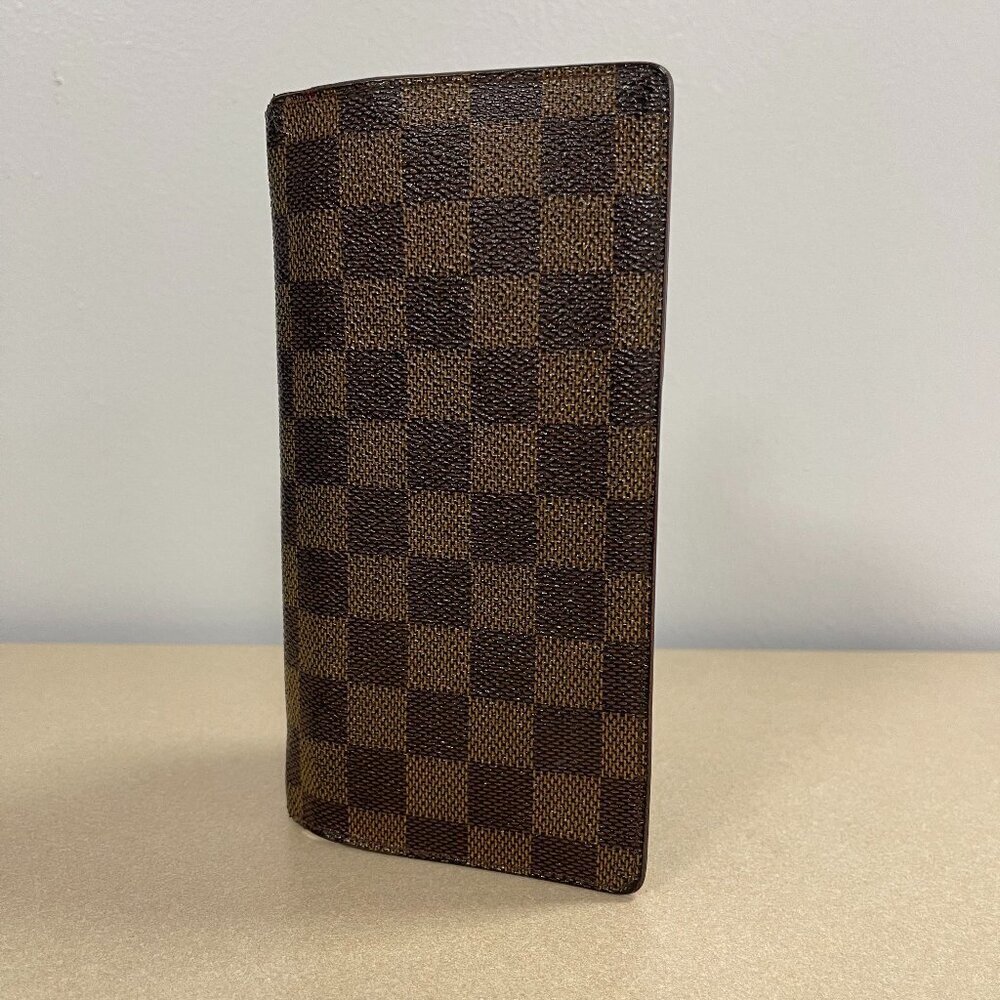 Louis Vuitton Porte Feuille Brazza Damier Ebene - Preowned - Picture 1 of 16